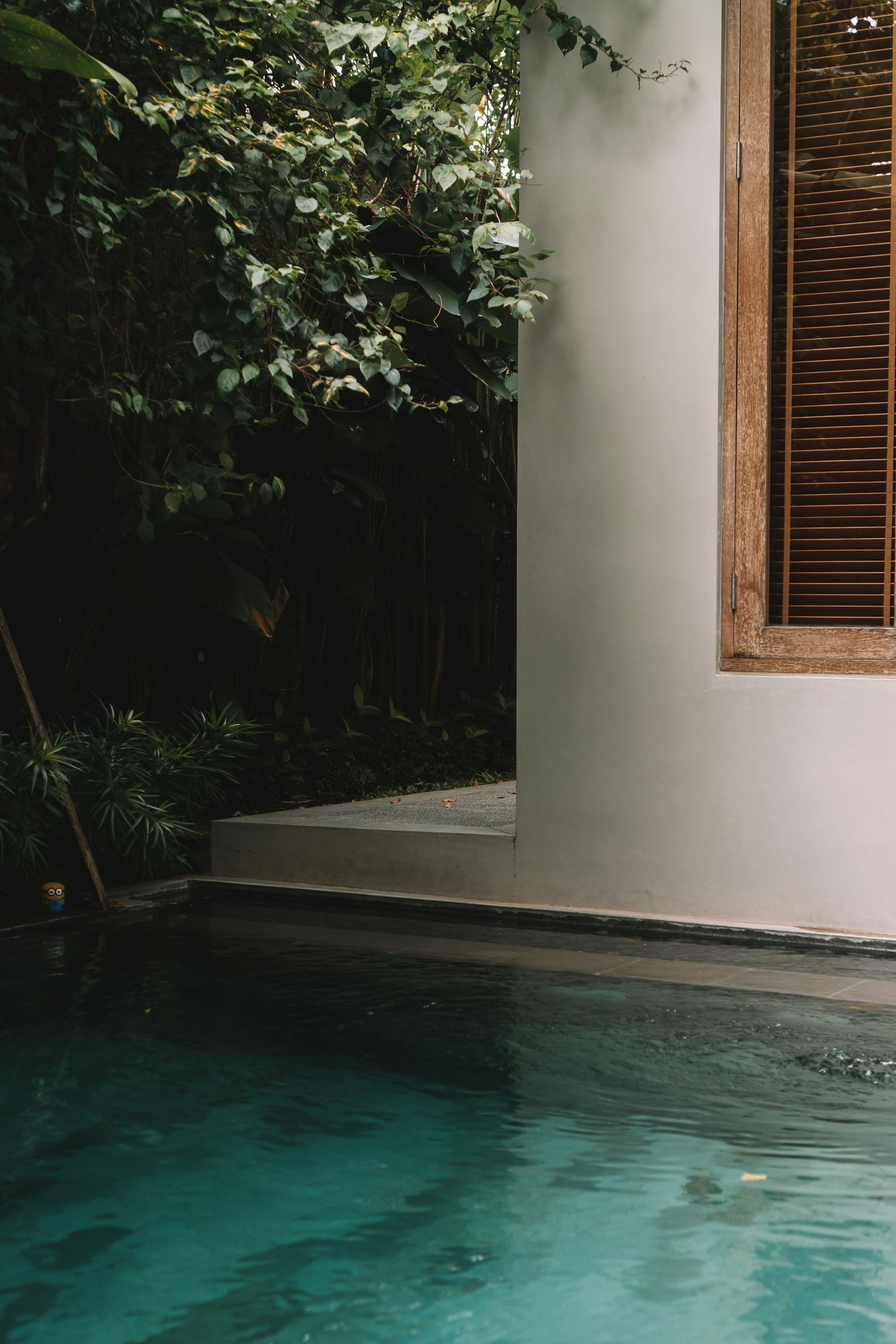 Luxury Bali villa interior transformed into a cinematic sequence